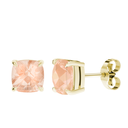 CUSHION CHECKERBOARD STUD EARRINGS