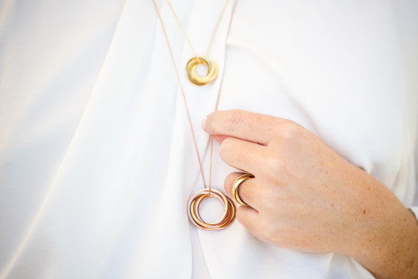 Entrelace Petite Russian Ring Necklace