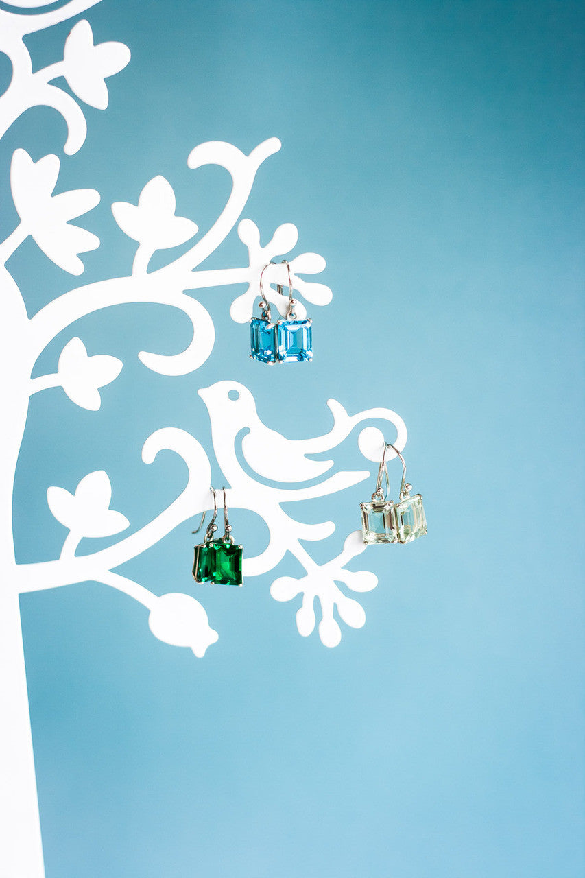 EMERALD DROP EARRING