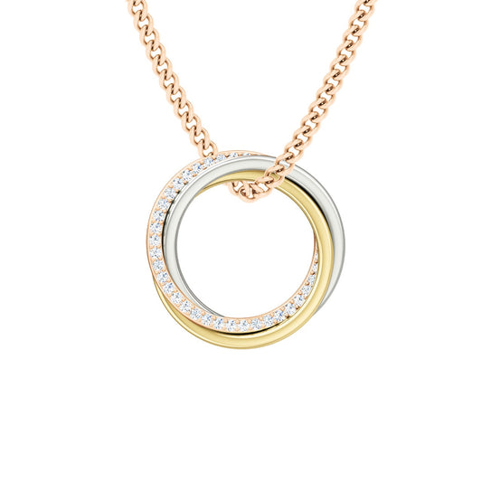 ENTRELACE DIAMOND NECKLACE