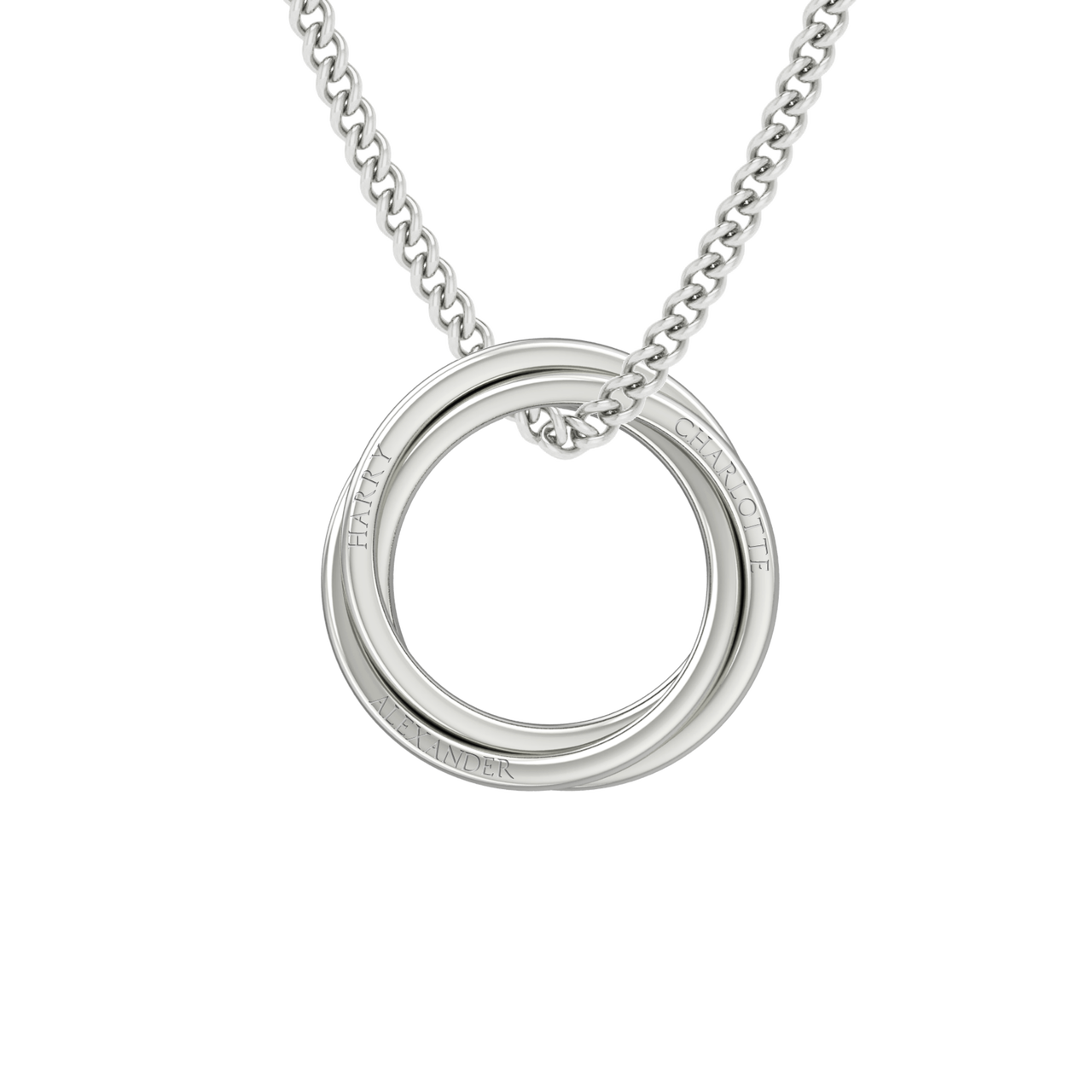 Entrelace Delicate Russian Ring Necklace