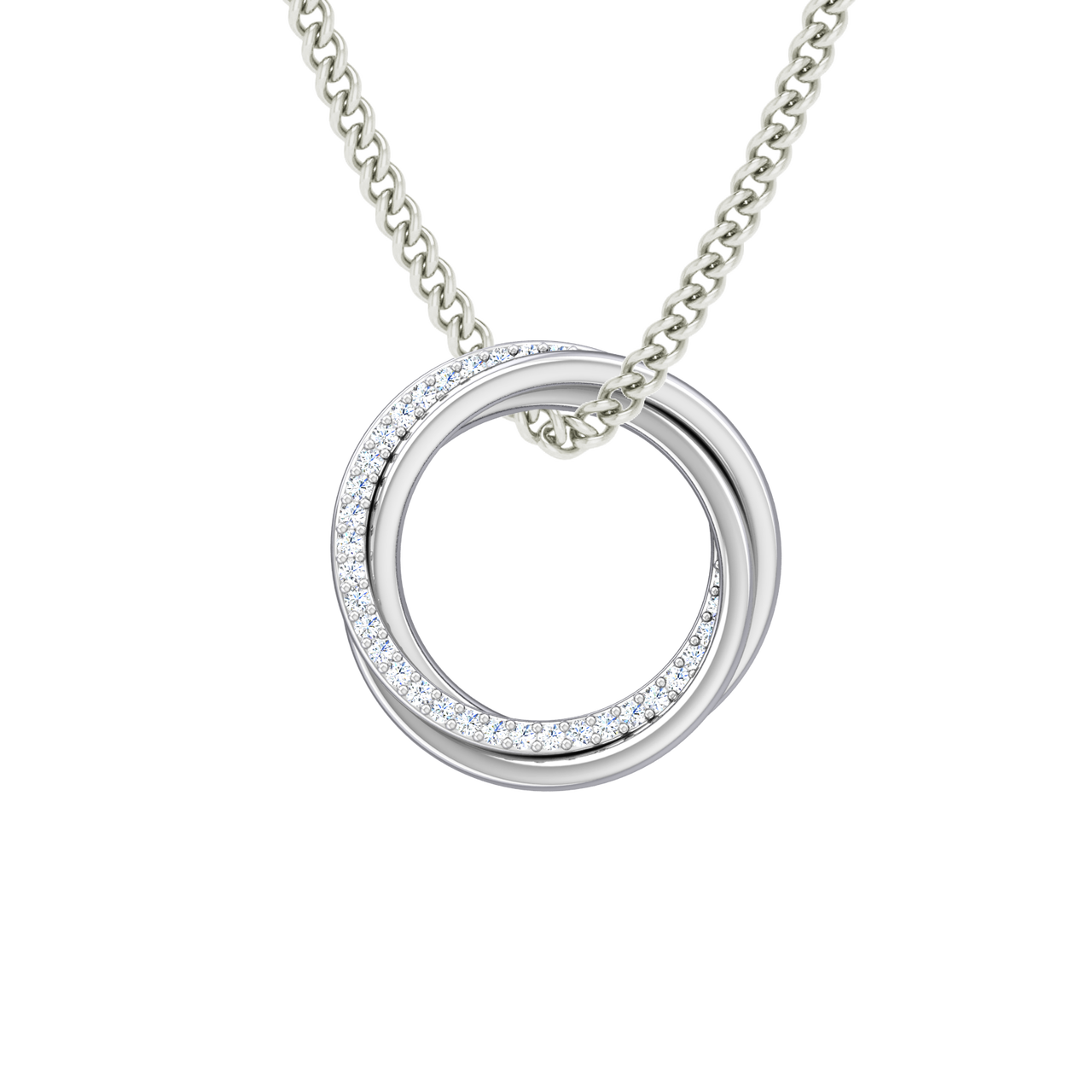 ENTRELACE DIAMOND NECKLACE