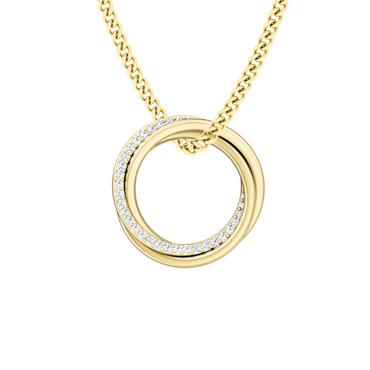 ENTRELACE DIAMOND NECKLACE