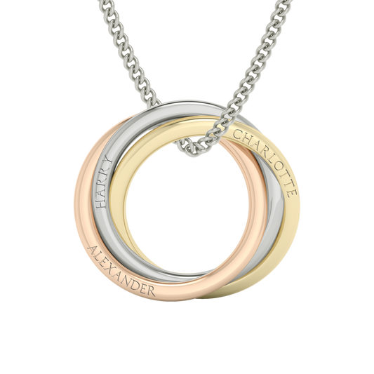 Entrelace Medium Russian Ring Necklace